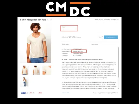 Hide Attributecombination app CCV Shop