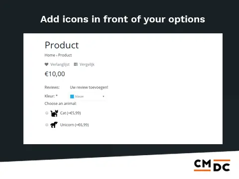 Attribute Icons app CCV Shop