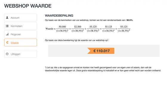 Webshop waarde app CCV Shop