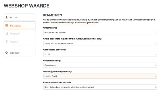 Webshop waarde app CCV Shop